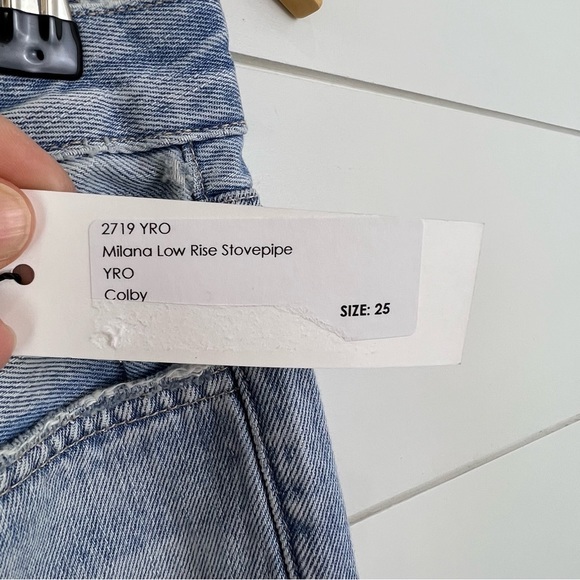 NEW L’AGENCE 25 Milana Low Rise Stovepipe Jeans Colby - Picture 5 of 8